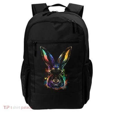 Colorful Rabbit Illustration Backpack
