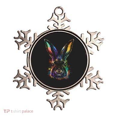 Colorful Rabbit Illustration Ornament