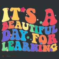 Colorful Retro It's A Beautiful Day For Learning T-Shirt thumb 7