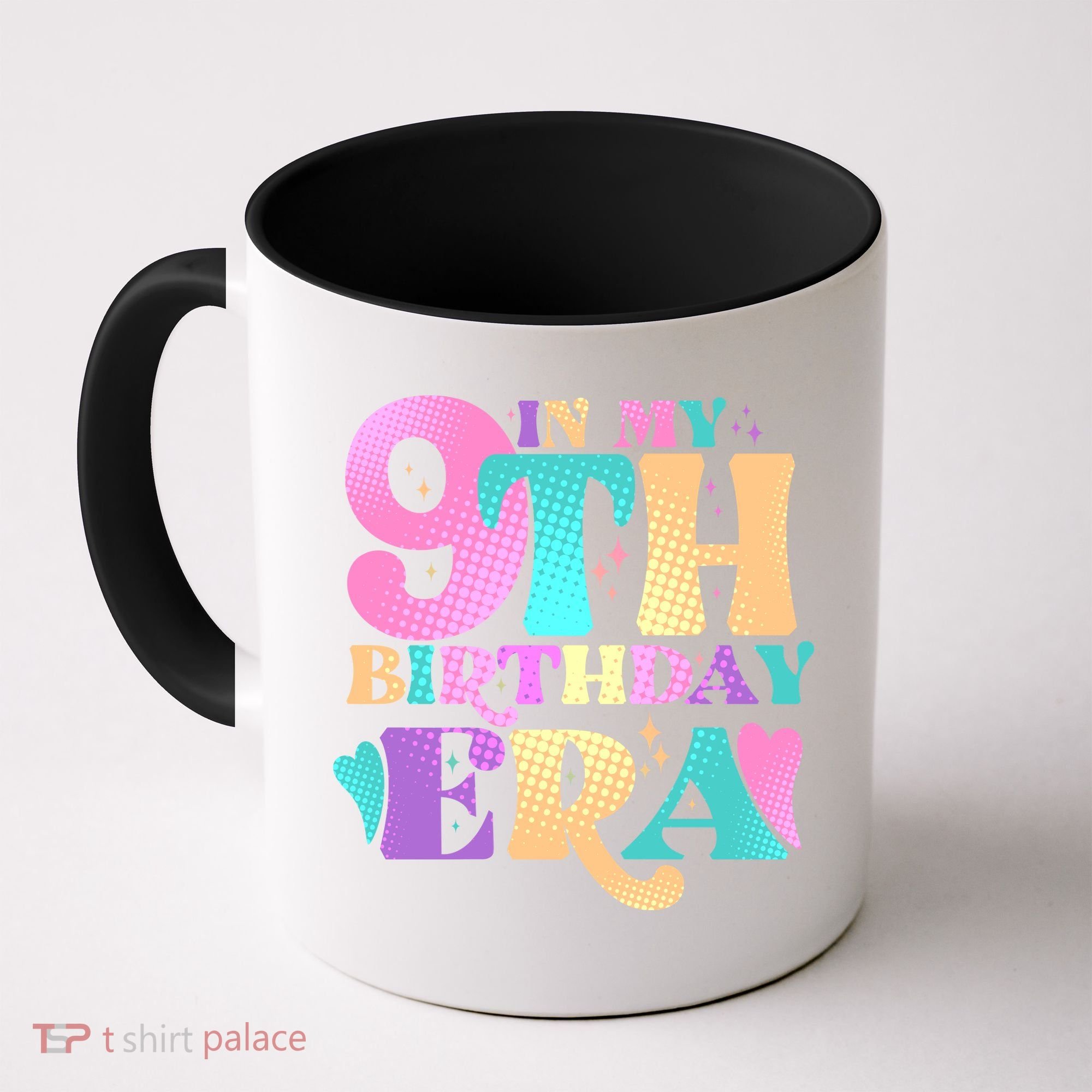 Cute Retro In My 9th Birthday Era Coffee Mug