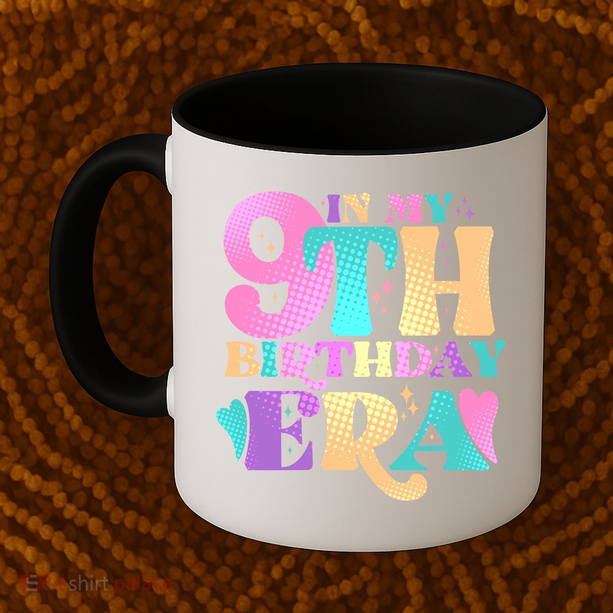 Cute Retro In My 9th Birthday Era Coffee Mug