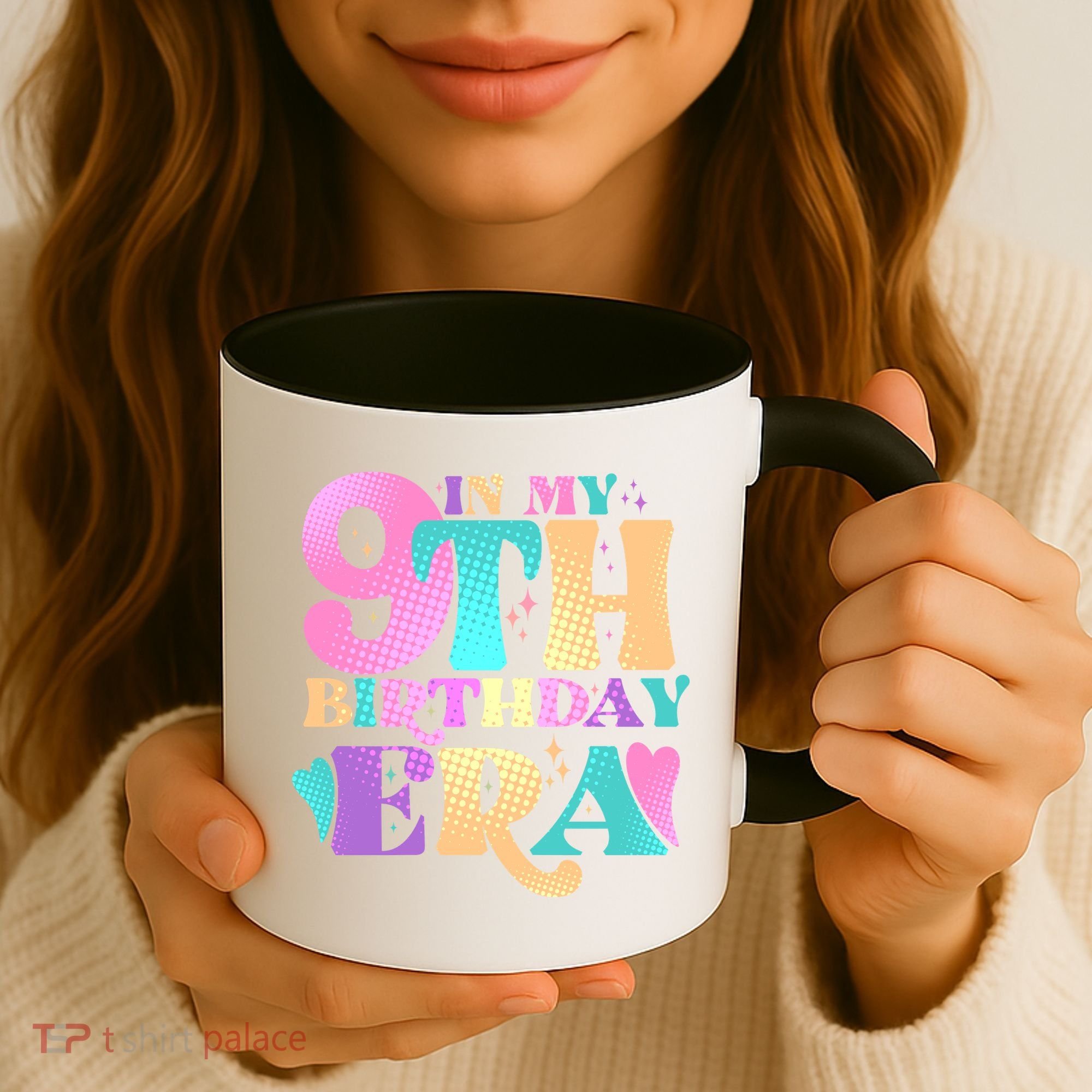 Cute Retro In My 9th Birthday Era Coffee Mug