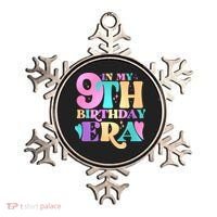 Cute Retro In My 9th Birthday Era Ornament thumb 0