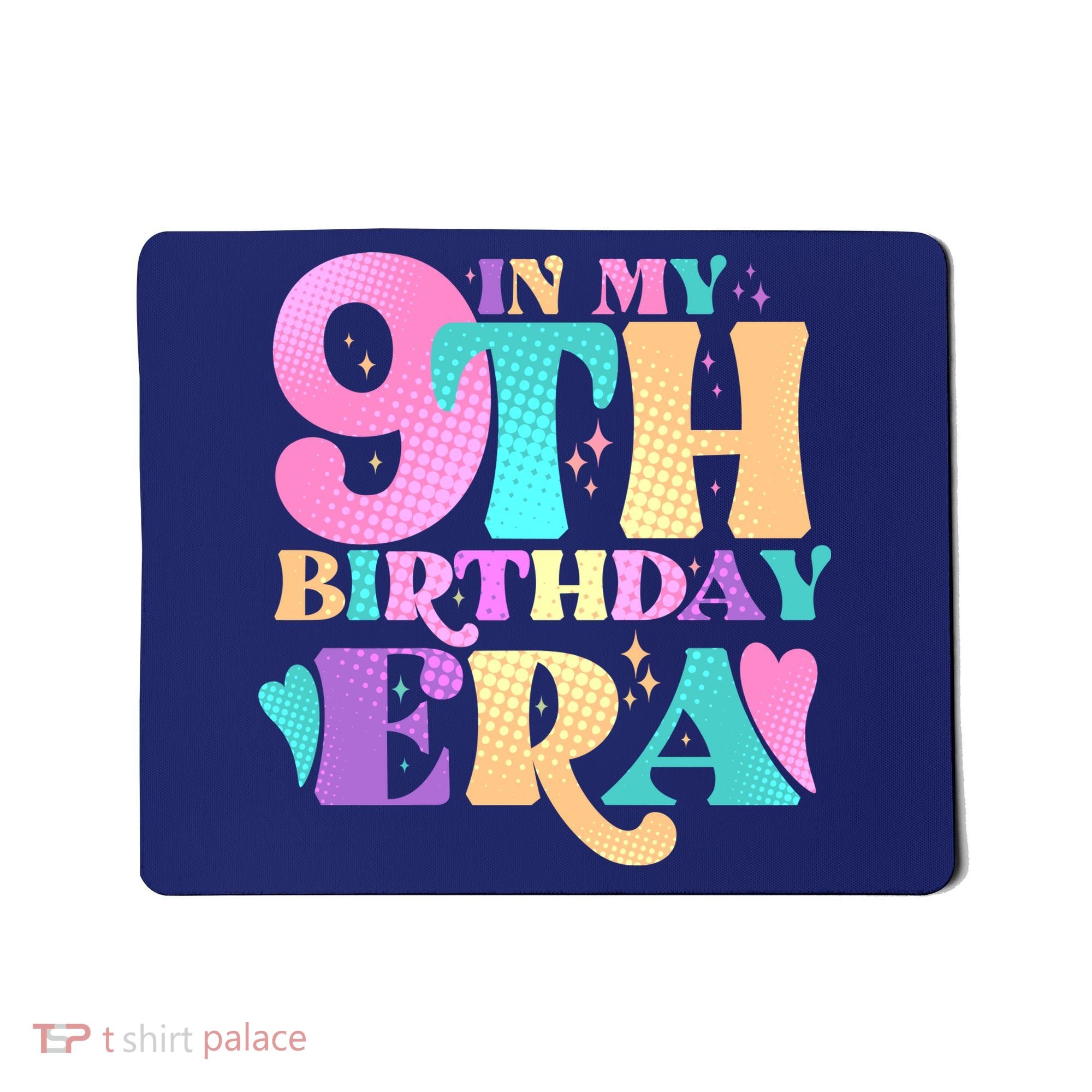 Cute Retro In My 9th Birthday Era Mousepad
