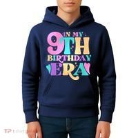 Cute Retro In My 9th Birthday Era Kids Hoodie thumb 4