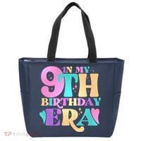 Cute Retro In My 9th Birthday Era Tote Bag thumb 0