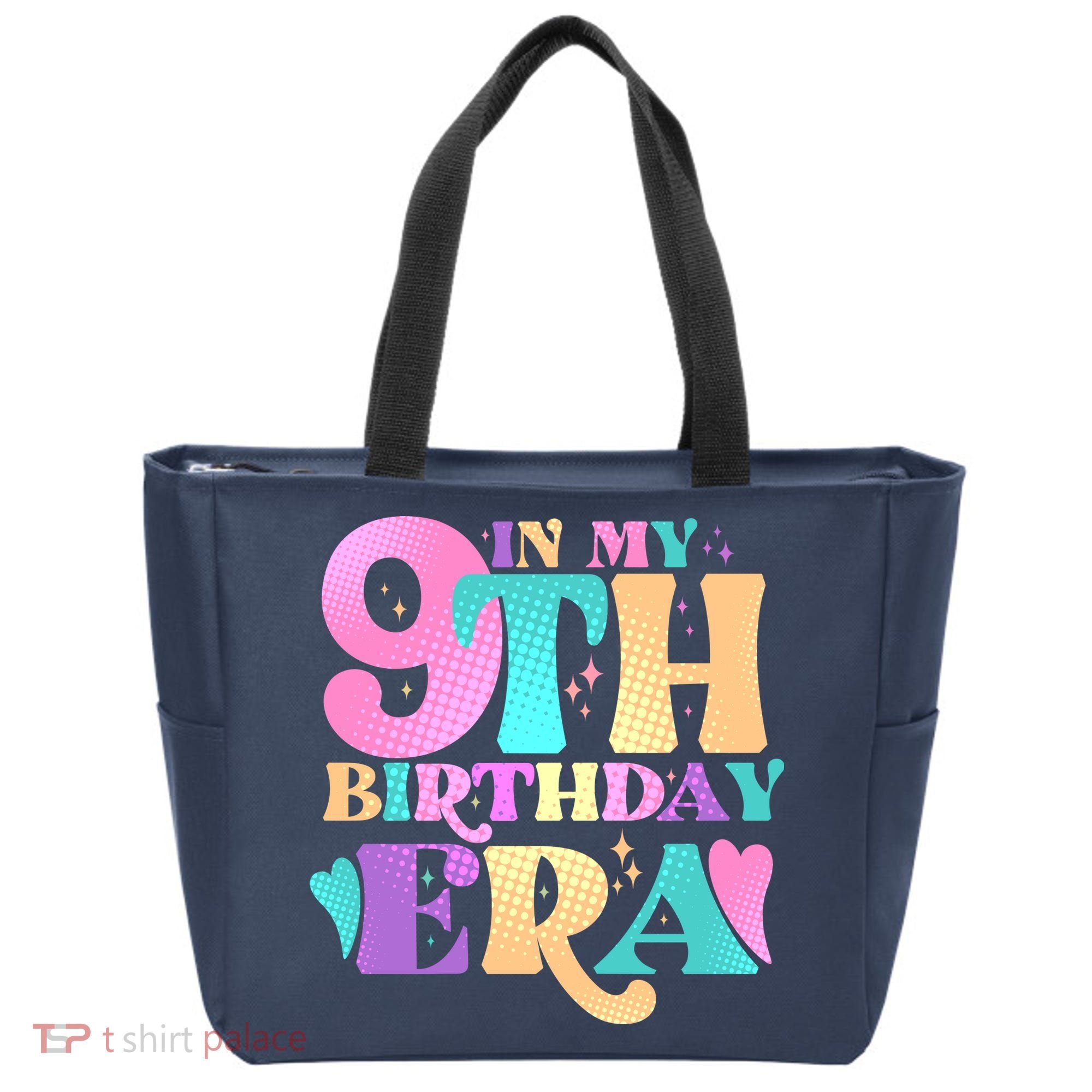Cute Retro In My 9th Birthday Era Tote Bag