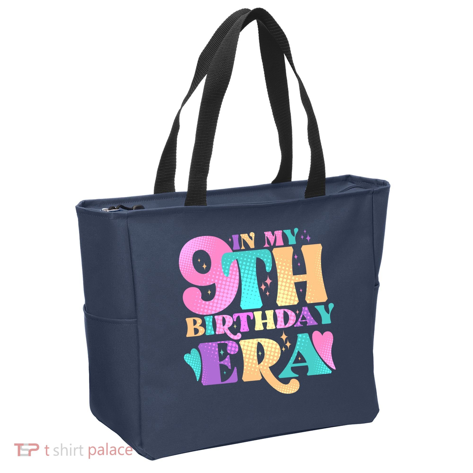 Cute Retro In My 9th Birthday Era Tote Bag