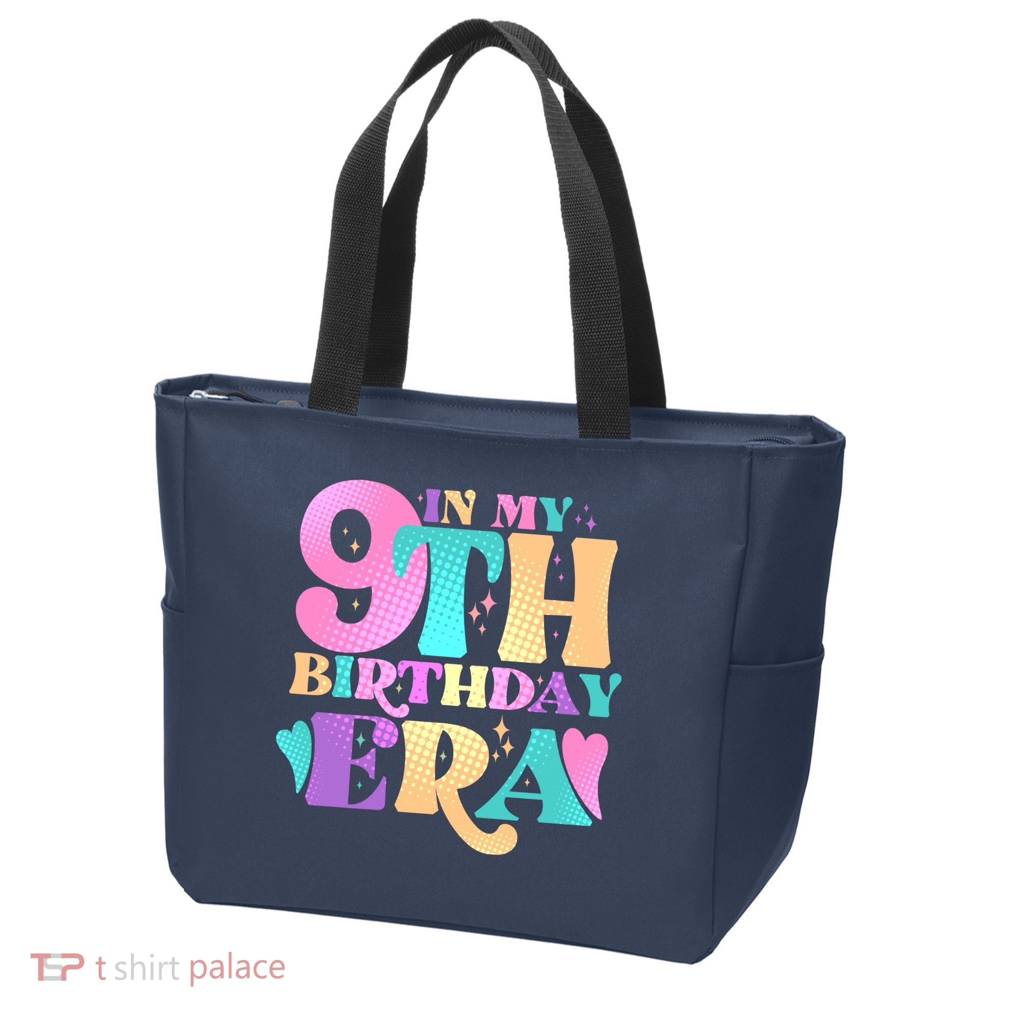 Cute Retro In My 9th Birthday Era Tote Bag