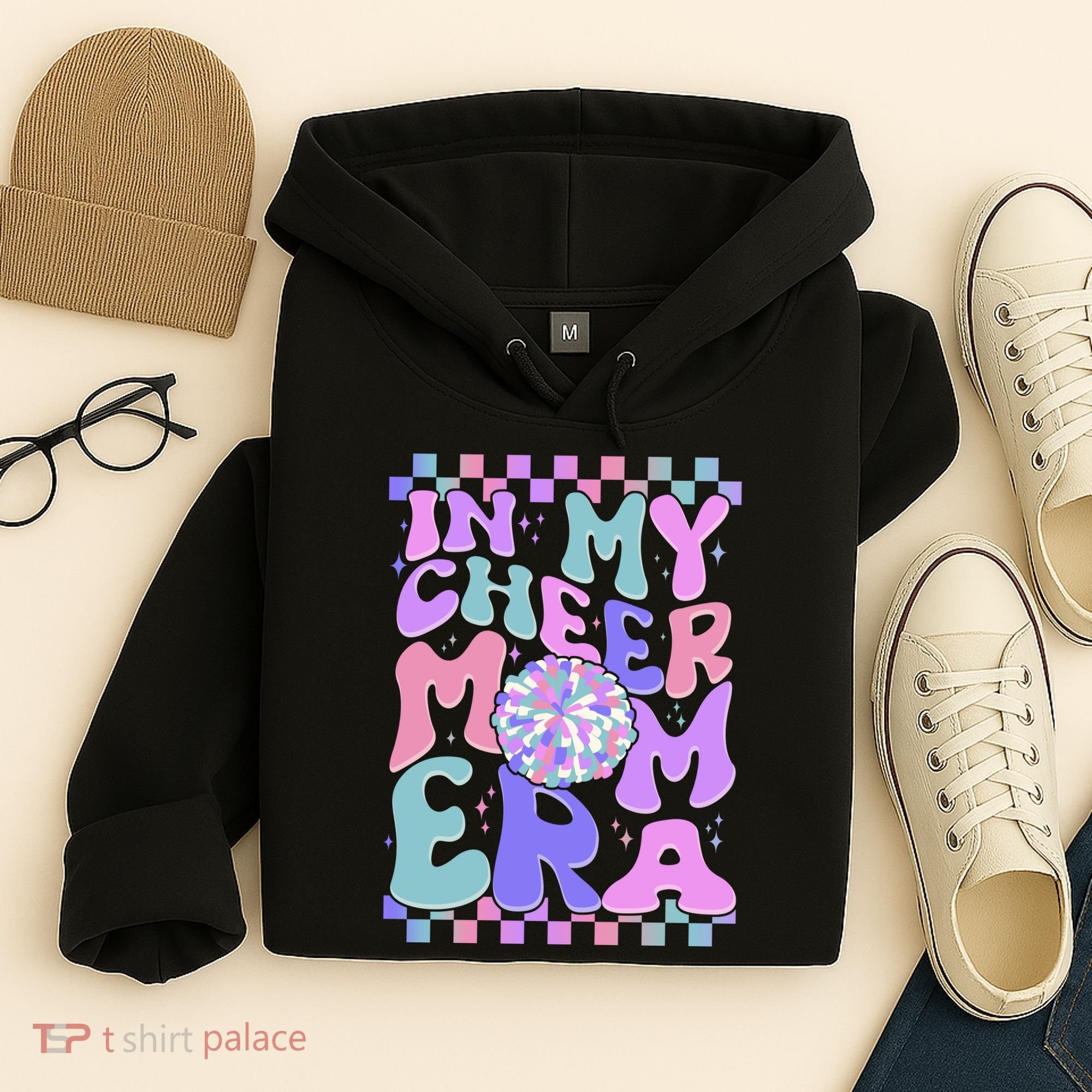 Cute Retro In My Cheer Mom Era Hoodie