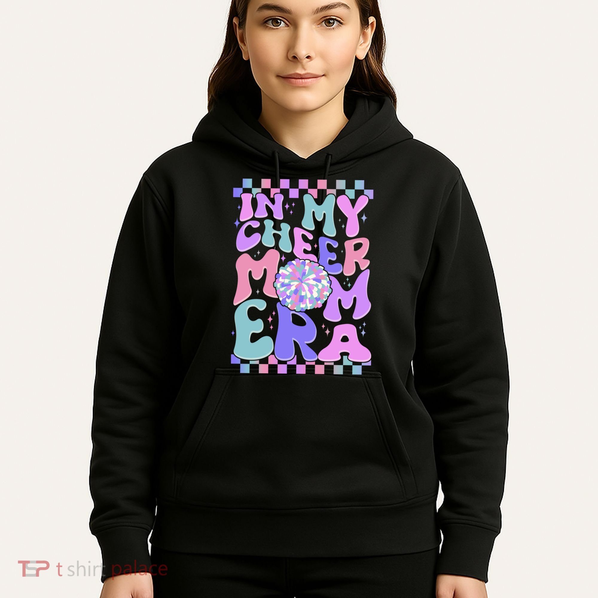 Cute Retro In My Cheer Mom Era Hoodie