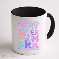 Cute Retro In My Cheer Mom Era Coffee Mug thumb 1