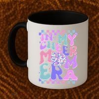 Cute Retro In My Cheer Mom Era Coffee Mug thumb 2