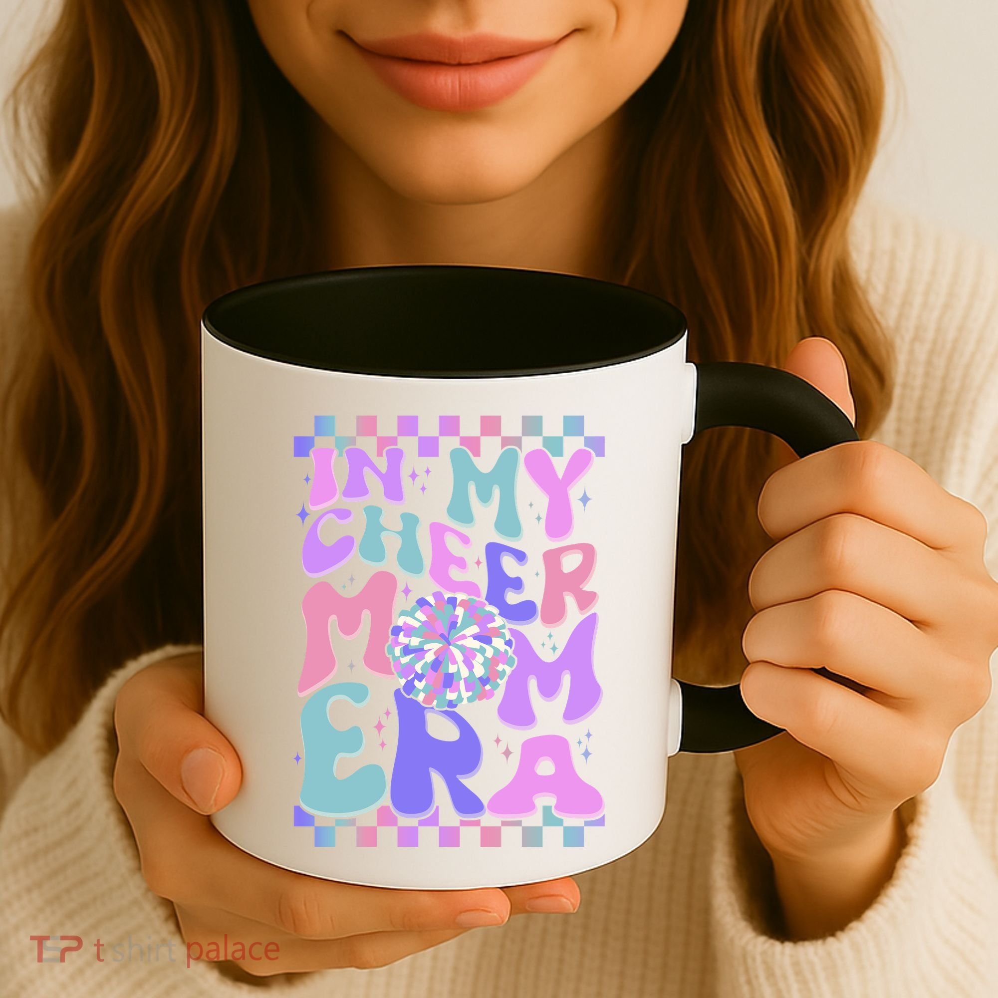 Cute Retro In My Cheer Mom Era Coffee Mug