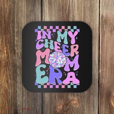 Cute Retro In My Cheer Mom Era Coaster
