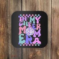 Cute Retro In My Cheer Mom Era Coaster thumb 0