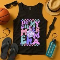 Cute Retro In My Cheer Mom Era Tank Top thumb 4
