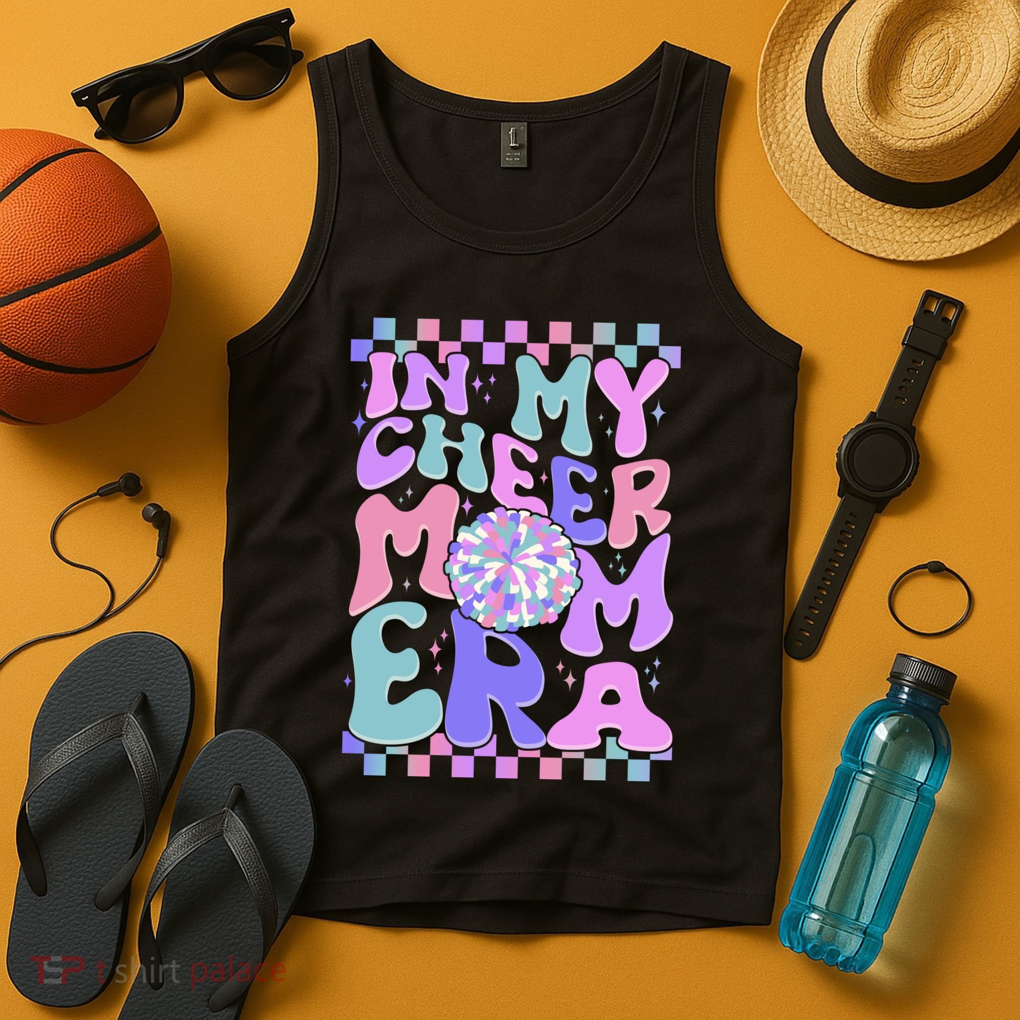 Cute Retro In My Cheer Mom Era Tank Top