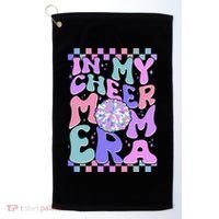 Cute Retro In My Cheer Mom Era Golf Towel thumb 0