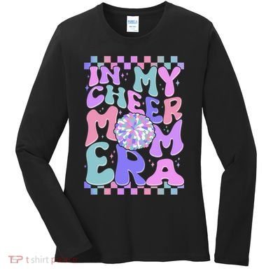 Cute Retro In My Cheer Mom Era Women's Long Sleeve Shirt