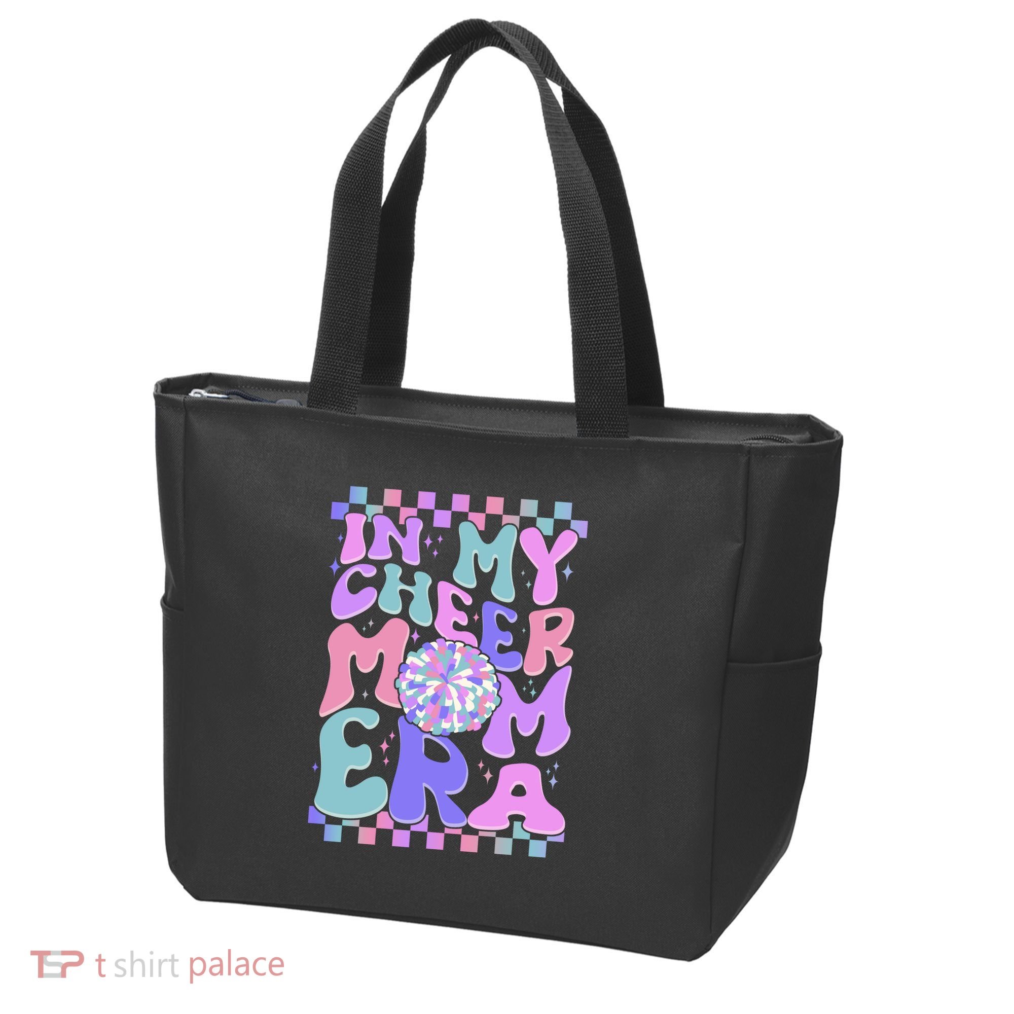 Cute Retro In My Cheer Mom Era Tote Bag