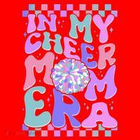 Cute Retro In My Cheer Mom Era Santa Hat thumb 1