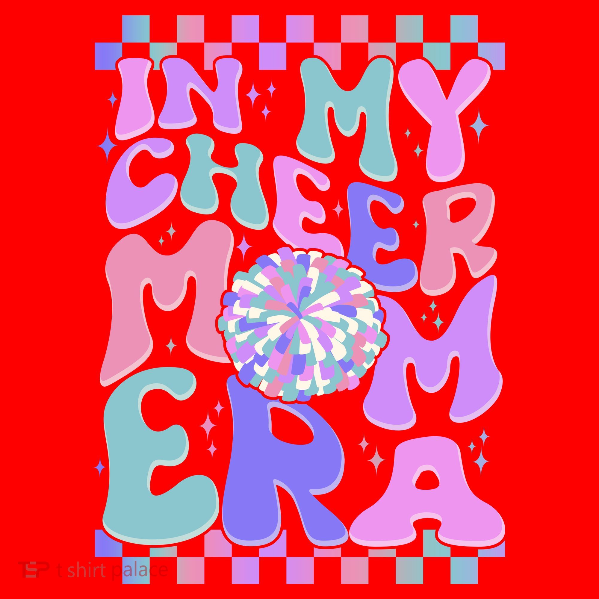 Cute Retro In My Cheer Mom Era Santa Hat