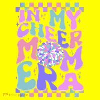 Cute Retro In My Cheer Mom Era Button thumb 1