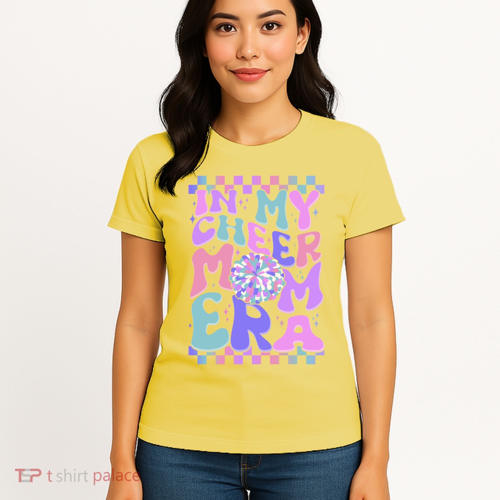 Cute Retro In My Cheer Mom Era Women's T-Shirt