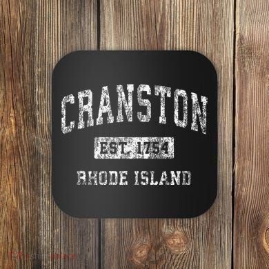 Cranston Rhode Island Ri Vintage Established Coaster