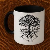 Cool Rooted In Chriscute Gift Christian Faith Gift Bible Verse Funny Gift Coffee Mug thumb 2