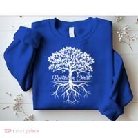 Cool Rooted In Chriscute Gift Christian Faith Gift Bible Verse Funny Gift Sweatshirt thumb 2