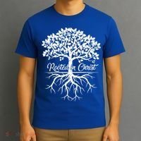 Cool Rooted In Chriscute Gift Christian Faith Gift Bible Verse Funny Gift T-Shirt thumb 3