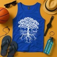 Cool Rooted In Chriscute Gift Christian Faith Gift Bible Verse Funny Gift Tank Top thumb 4