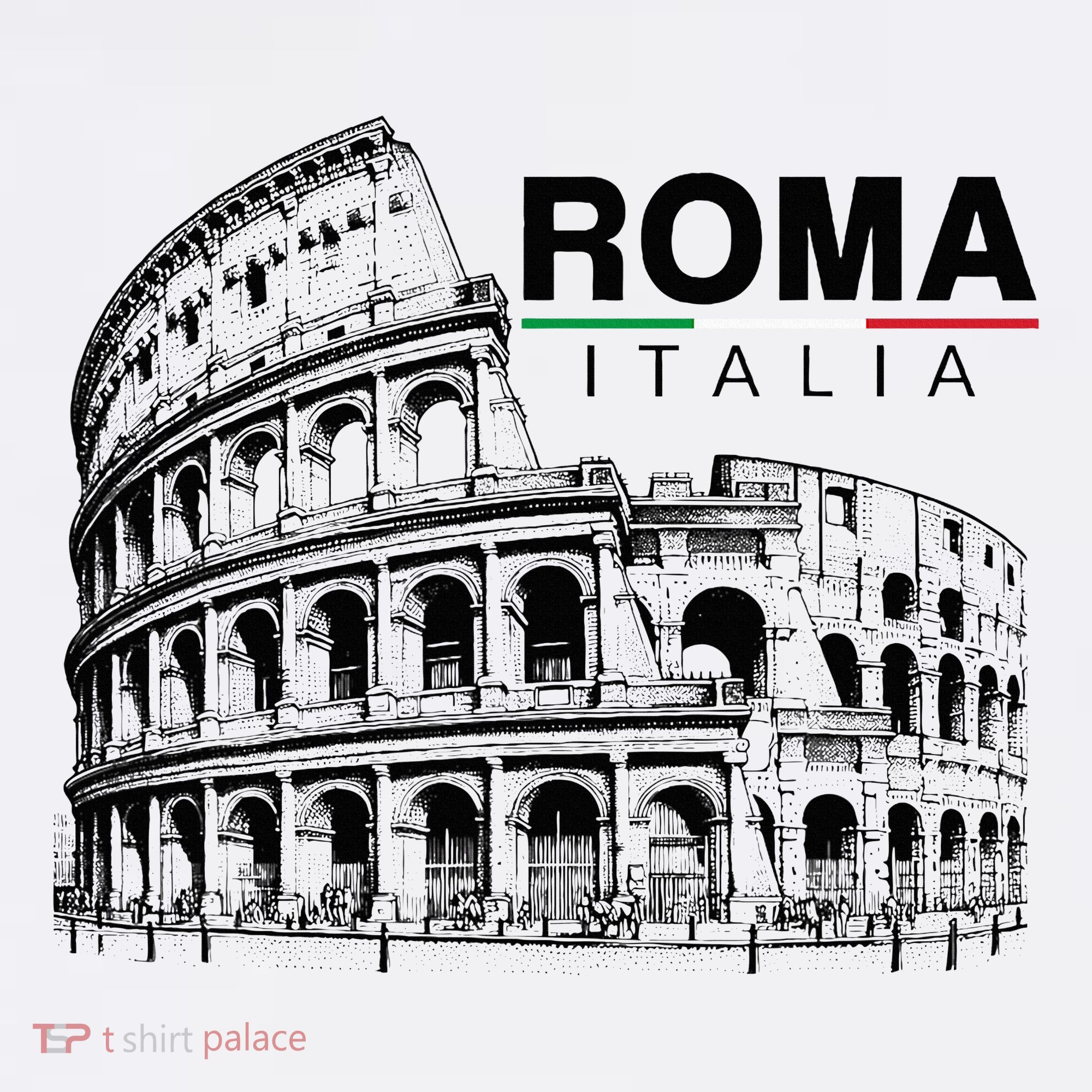 Colosseum Rome Italy Vintage Souvenir Colosseo Roma Italia T-Shirt
