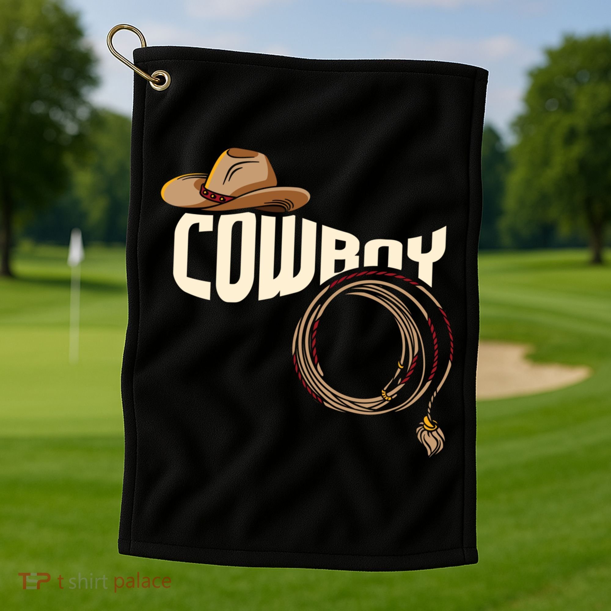 Cow Rodeo I Rodeo Riding Lovers I Cow Gift Golf Towel