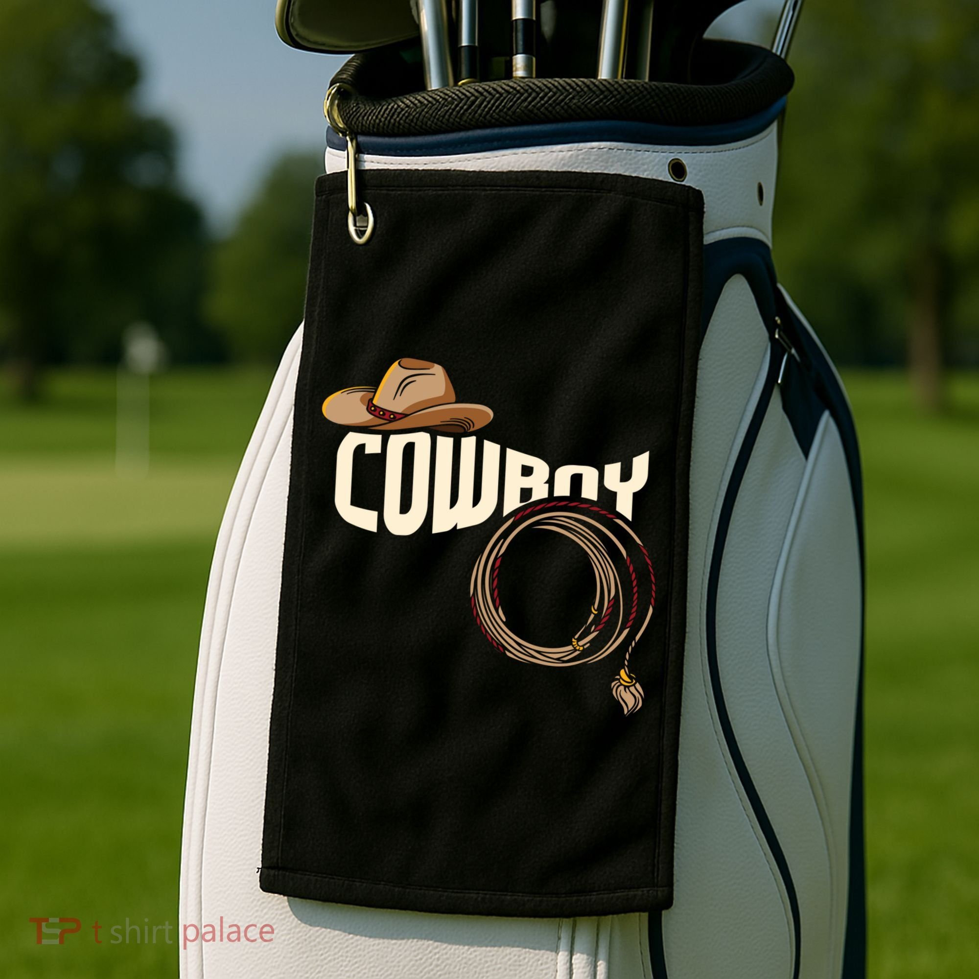 Cow Rodeo I Rodeo Riding Lovers I Cow Gift Golf Towel