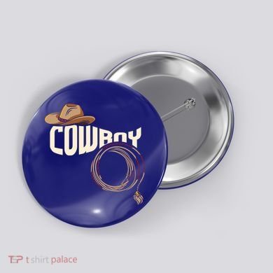 Cow Rodeo I Rodeo Riding Lovers I Cow Gift Button