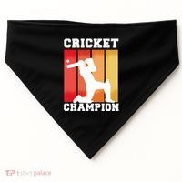 Cricket Player Champion USA-Made Doggie Bandana thumb 0