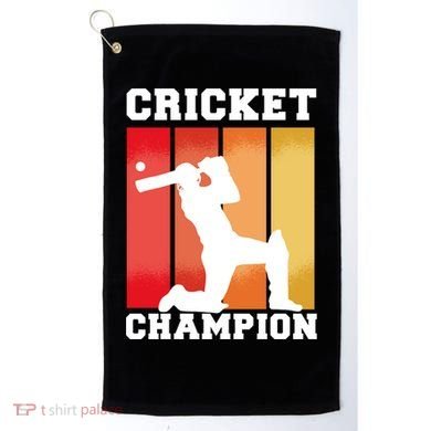 Cricket Player Champion Golf Towel