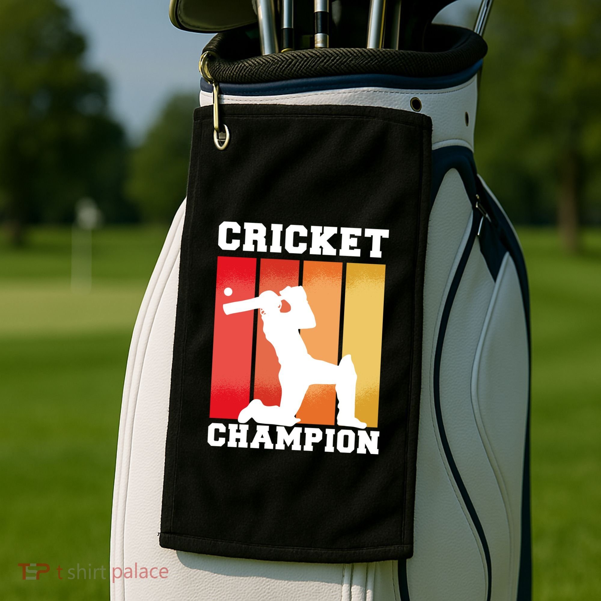 Cricket Player Champion Golf Towel