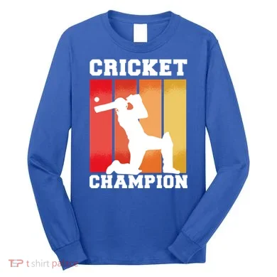 Cricket Player Champion Long Sleeve Shirt