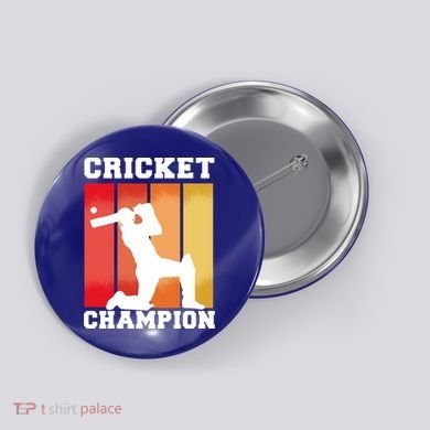 Cricket Player Champion Button