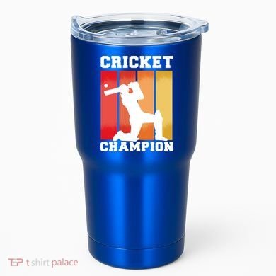 Cricket Player Champion Tumbler