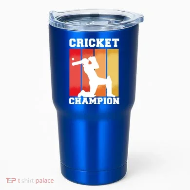 Cricket Player Champion Tumbler