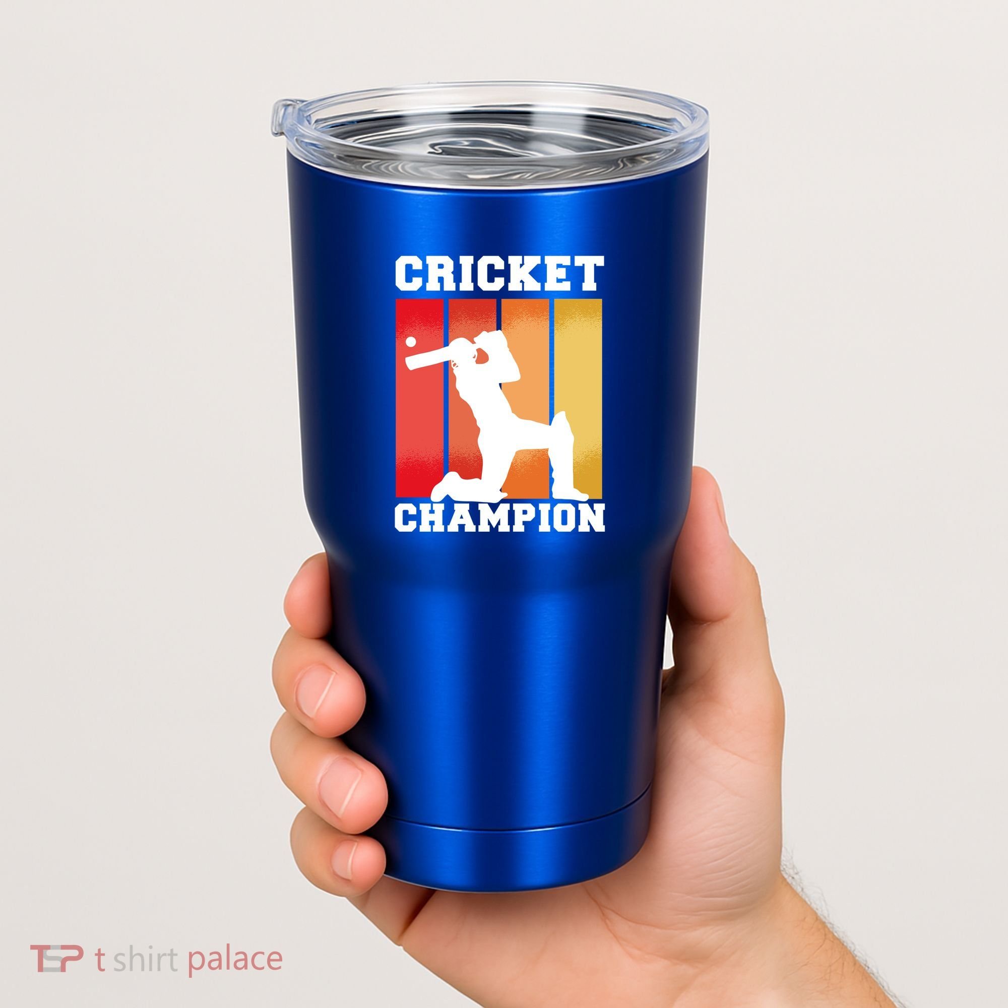 Cricket Player Champion Tumbler