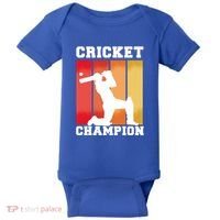 Cricket Player Champion Baby Bodysuit thumb 0