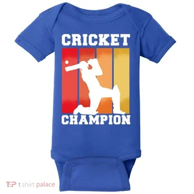 Cricket Player Champion Baby Bodysuit