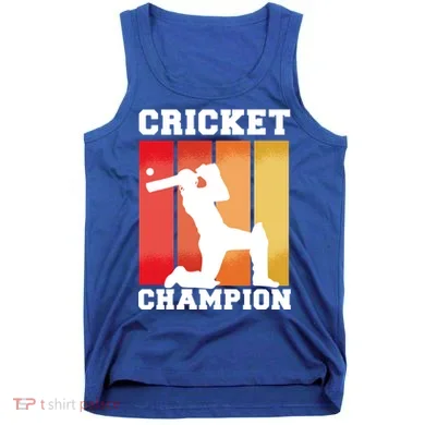 Cricket Player Champion Tank Top