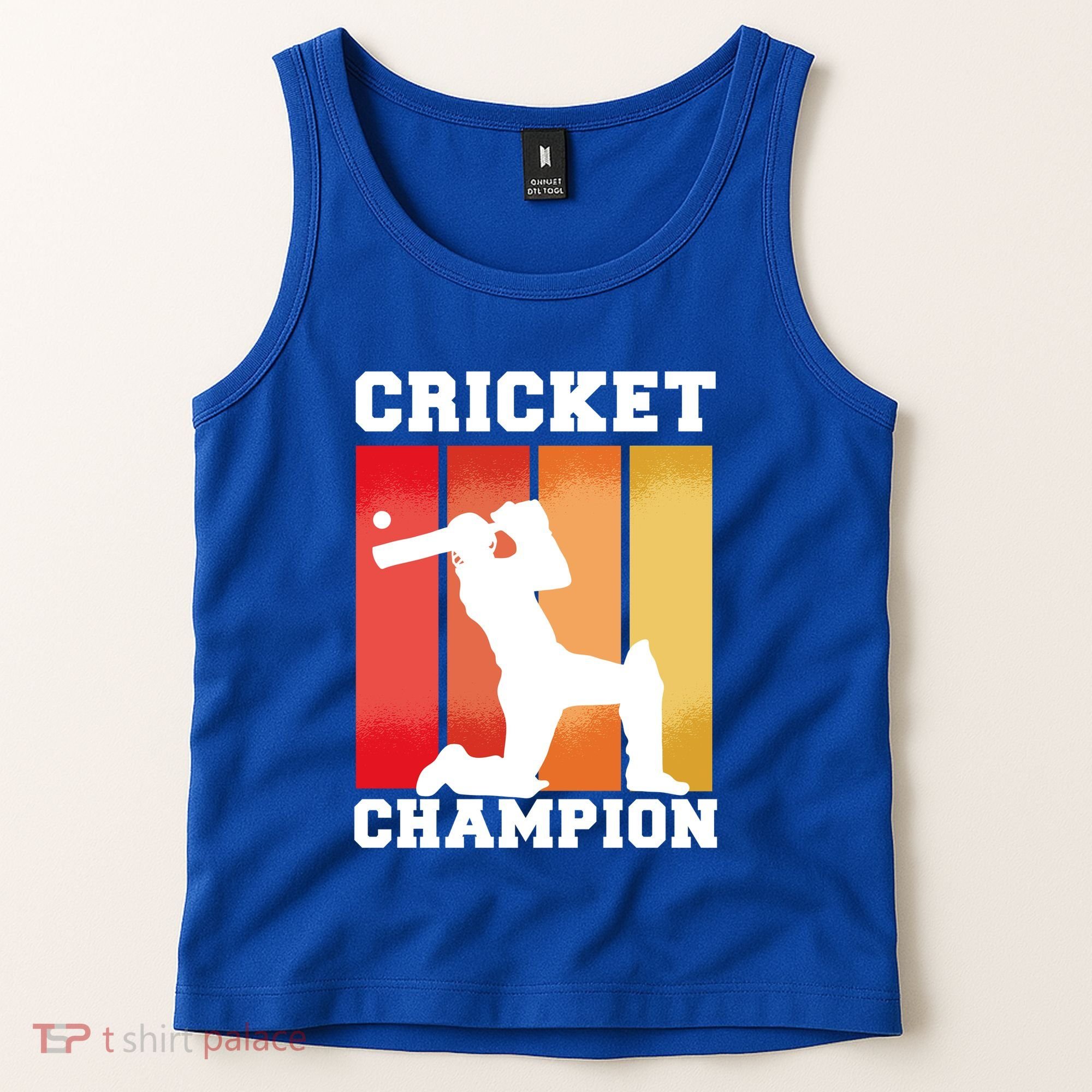 Cricket Player Champion Tank Top